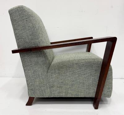 Vintage Art Deco Style Low Profile Lounge Chairs Pair