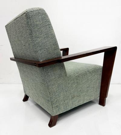 Vintage Art Deco Style Low Profile Lounge Chairs Pair