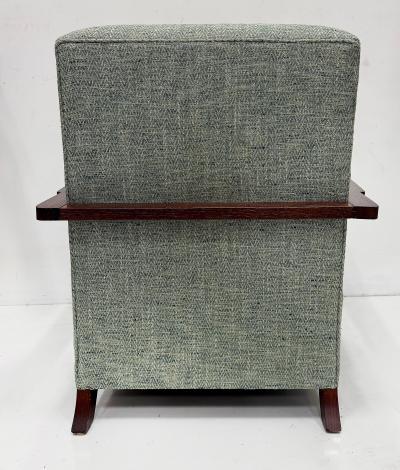 Vintage Art Deco Style Low Profile Lounge Chairs Pair