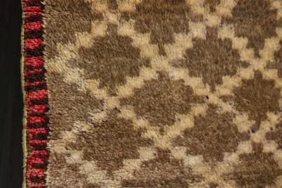Vintage Atlas Low Pile Wool Rug Morocco Circa 1960