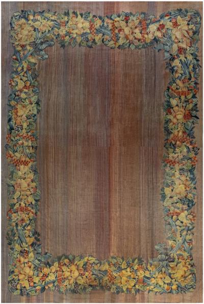 Vintage Aubusson Carpet Size Adjusted 