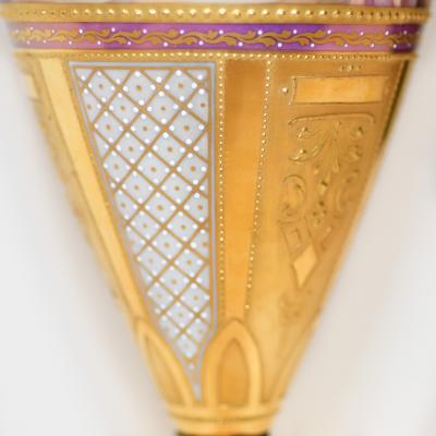 Vintage Austrian Painted Vase Circa 1890 1900