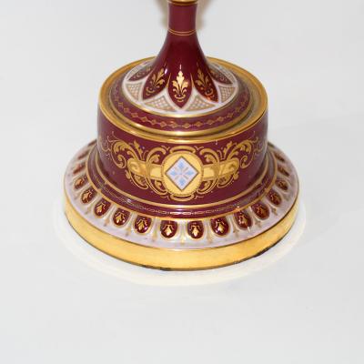 Vintage Austrian Painted Vase Circa 1890 1900