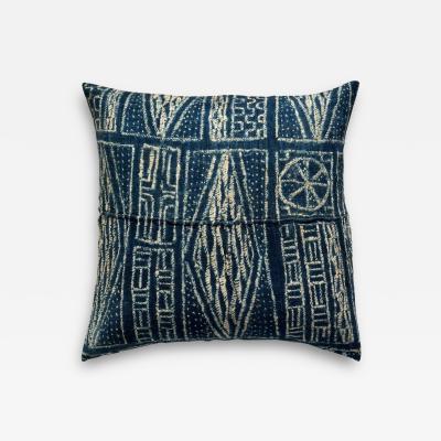 Vintage Bamileke Royal Cloth Pillow 24 x 24 Cameroon 159k