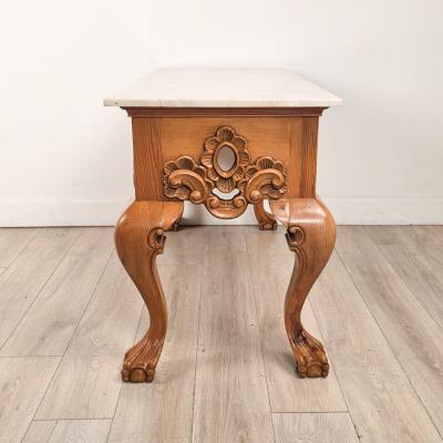 Vintage Baroque Style Pine Center Table