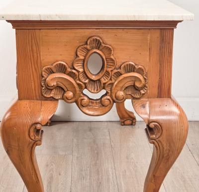 Vintage Baroque Style Pine Center Table