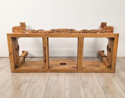 Vintage Baroque Style Pine Center Table