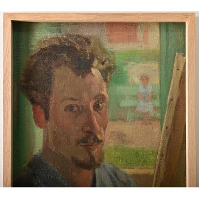 Vintage Belgian Oil on Canvas Signed Luyckx