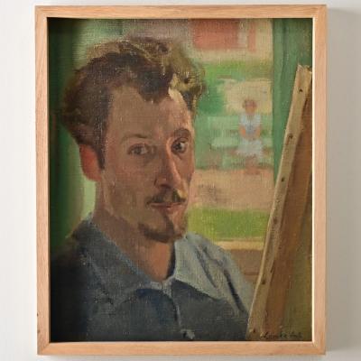 Vintage Belgian Oil on Canvas Signed Luyckx