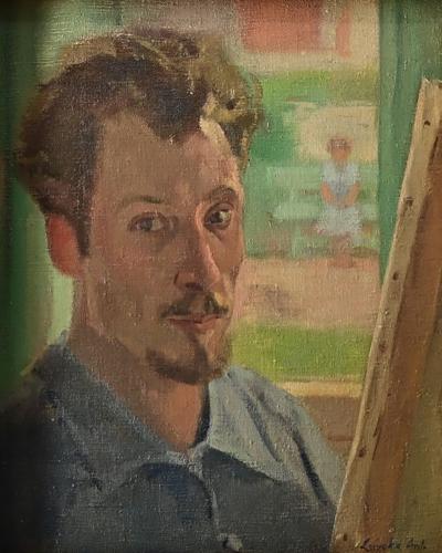 Vintage Belgian Oil on Canvas Signed Luyckx