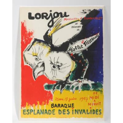 Vintage Bernard Lorjou Poster Esplanade Des Invalides 1957