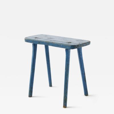 Vintage Blue Milking Stool