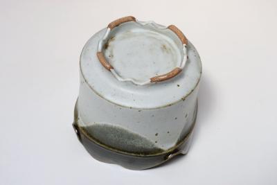 Vintage Blue and Green Studio Pottery Square Planter by Deanna Nichols