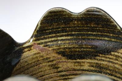 Vintage Blue and Green Studio Pottery Square Planter by Deanna Nichols