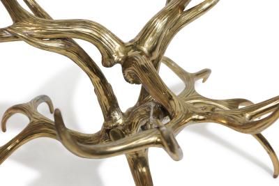 Vintage Brass Antler Table Base by Arthur Court