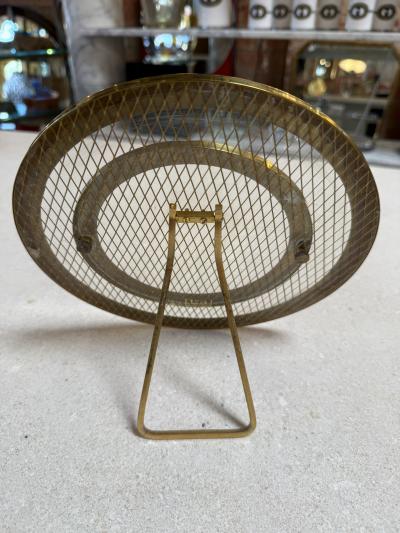 Vintage Brass Glass Mesh Photo Frame