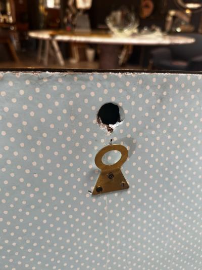 Vintage Brass Italian Sculptural Wall Mirror 1960s