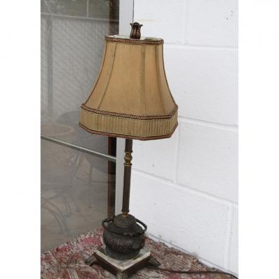 Vintage Brass Teapot Lamp by Quoizel