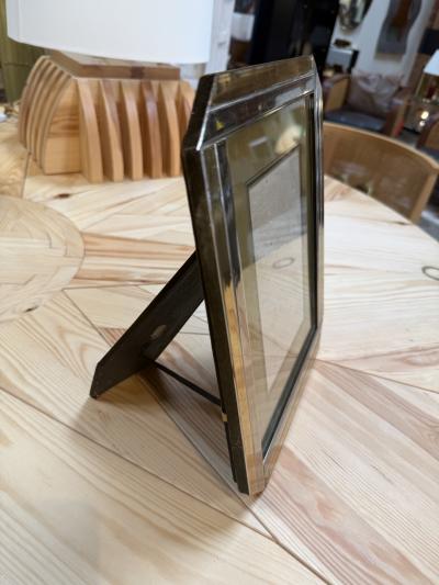 Vintage Brass and Chrome Picture Frame