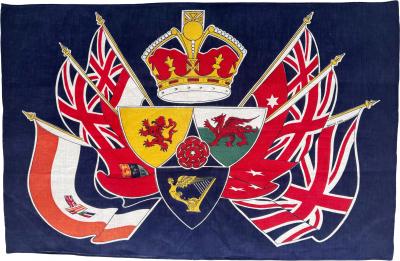 Vintage British Empire Dominion Coronation Flag
