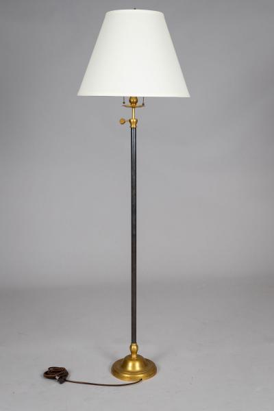 Vintage Bronze Ebonized Adjustable Floor Lamp