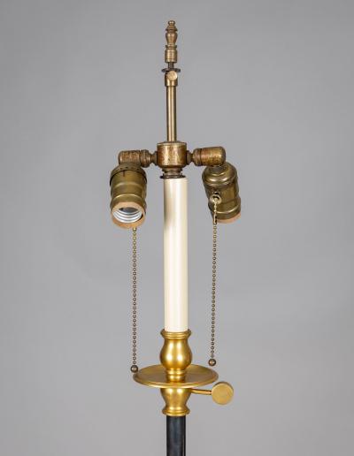 Vintage Bronze Ebonized Adjustable Floor Lamp