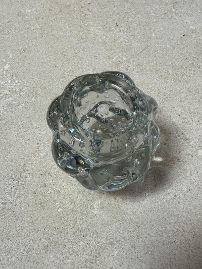 Vintage Bubble Glass Votive Holder