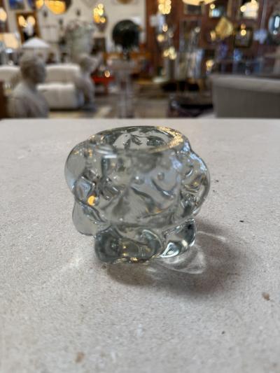 Vintage Bubble Glass Votive Holder
