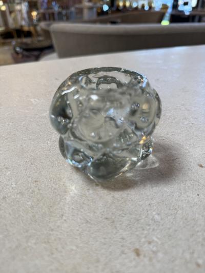 Vintage Bubble Glass Votive Holder