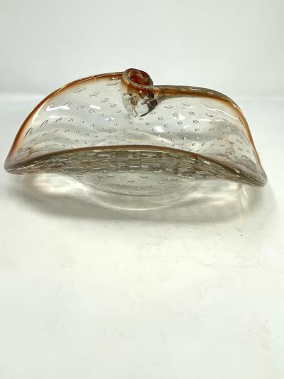 Vintage Bullicante Murano Glass Dish