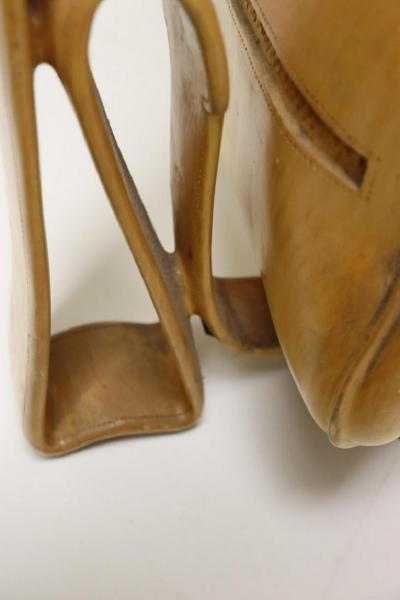 Vintage Carved Wood Decorative Golf Bag