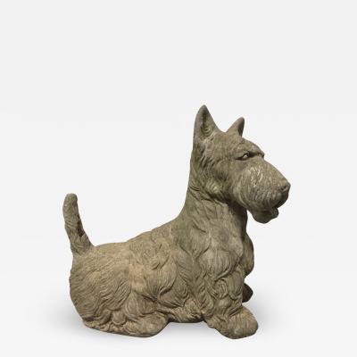 Vintage Cement Scottish Terrier