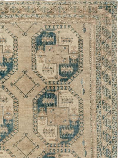 Vintage Central Asian Turkoman Room Size Carpet
