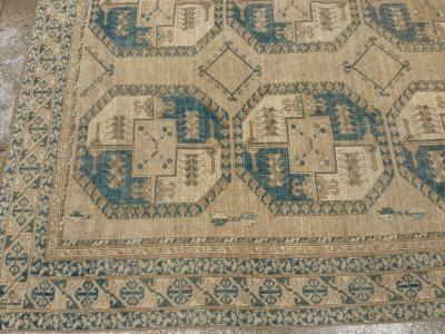 Vintage Central Asian Turkoman Room Size Carpet