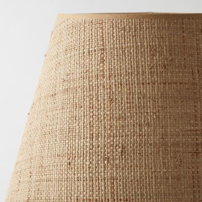 Vintage Ceramic Lamp with Custom Sisal Shade