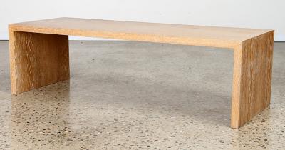 Vintage Cerused Oak Coffee Table in the Manner of Jean Michel Frank