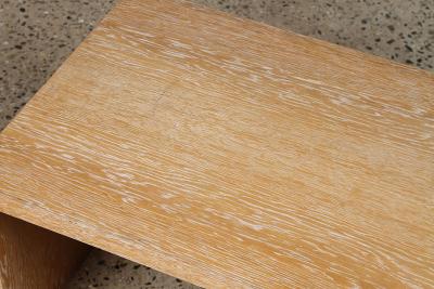 Vintage Cerused Oak Coffee Table in the Manner of Jean Michel Frank