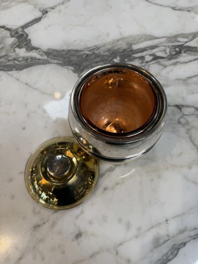 Vintage Champagne Cooler with Lid