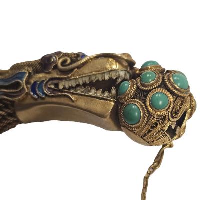 Vintage Chineese Silver Dragon Bracelet
