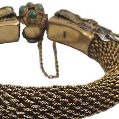 Vintage Chineese Silver Dragon Bracelet