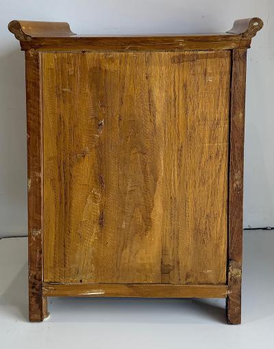 Vintage Chinese Apothecary Cabinet Painted Calligraphy 10 Drawers