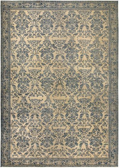 Vintage Chinese Art Deco Handmade Wool Rug