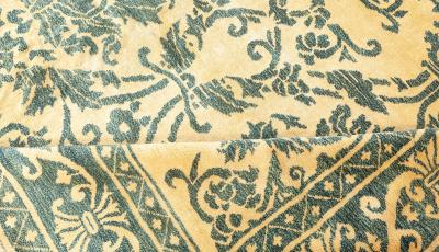 Vintage Chinese Art Deco Handmade Wool Rug