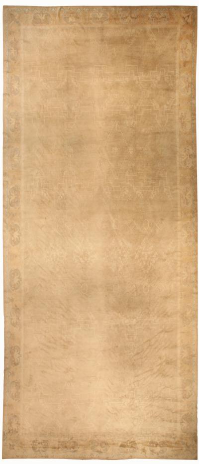 Vintage Chinese Art Deco Handwoven Wool Rug