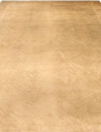 Vintage Chinese Art Deco Handwoven Wool Rug