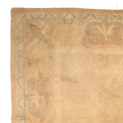 Vintage Chinese Art Deco Handwoven Wool Rug
