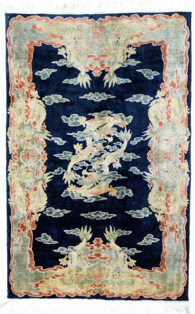 Vintage Chinese Silk Rug 5 x 1 x 70 