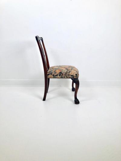 Vintage Chippendale Style Armchairs A Pair