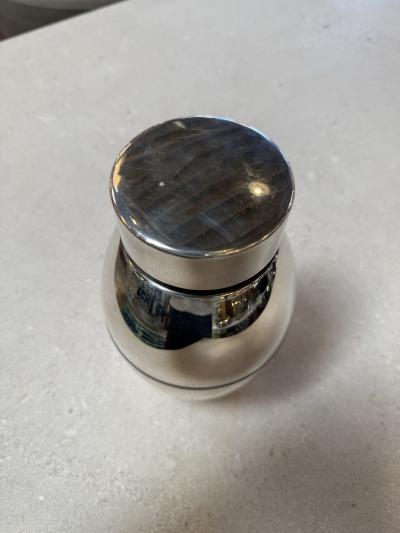 Vintage Chrome Ice Bucket with Lid