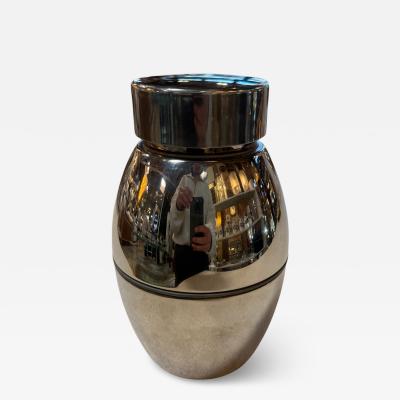 Vintage Chrome Ice Bucket with Lid